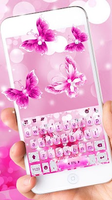 Pink Butterfly 2 キーボードのおすすめ画像2