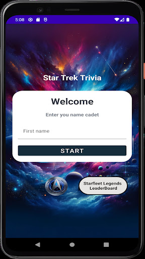 Android application Star Trek Trivia Galaxy screenshort