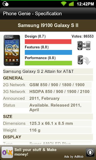 Phone Genie - GSMArena Browser Screen 3