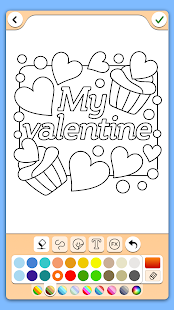 Valentines love coloring book 17.6.6 screenshots 2