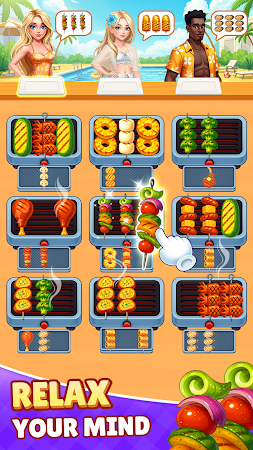 Game screenshot グリルソーティング：フードチャレンジ apk download