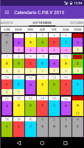 Calendario Consorcio Bomberos Screen 3