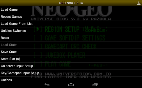 NEO.emu NeoGeo Emulator 5