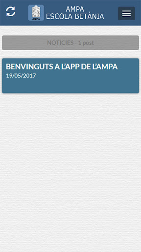 Android application AMPA ESCOLA BETÀNIA screenshort