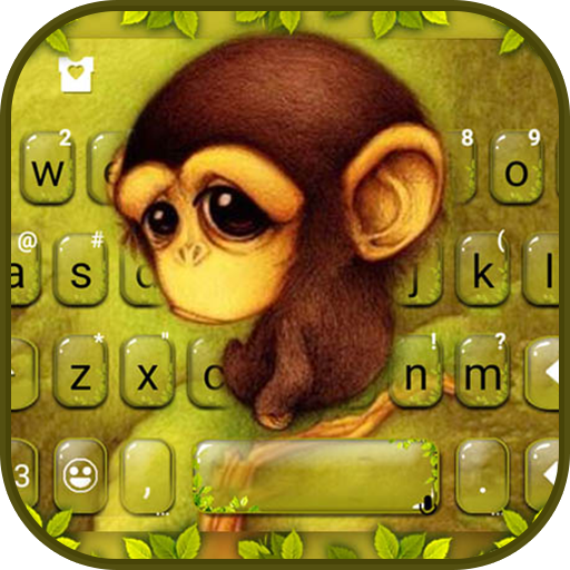 Cuteness Monkey Keyboard Theme