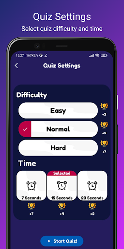 Quizin App | Quiz Application Screen 2