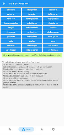 Deutsche Verben im Satz Screen 3
