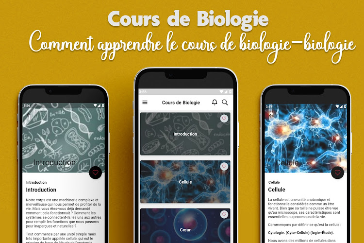 Cours de Biologie - 1.3 - (Android)