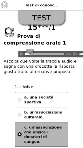 Test di italiano per stranieri Screen 2