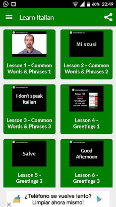 Learn Italian Basic Lessonsのおすすめ画像4