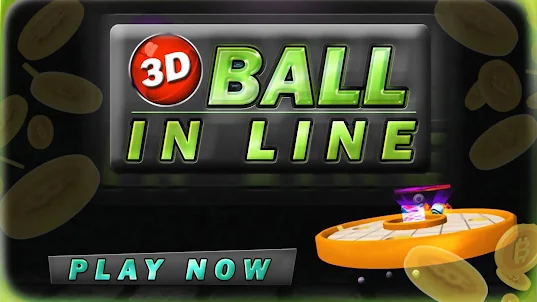 3D Ball in Line Earn BTC