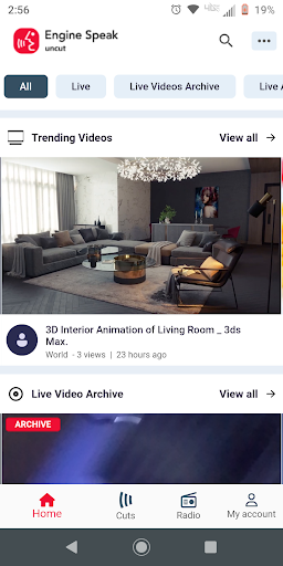 Android application Enginespeak - Videos and Music screenshort