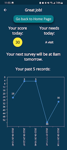 EMS Daily Survey Screen 2