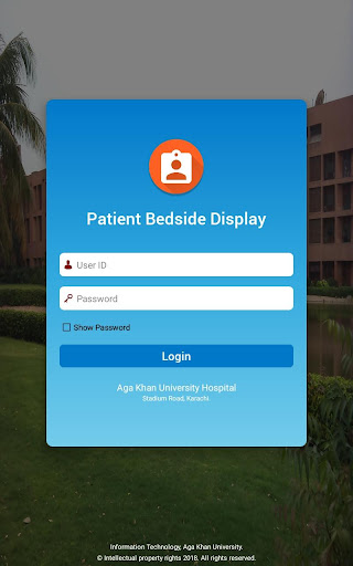 Android application Patient Bedside Display screenshort