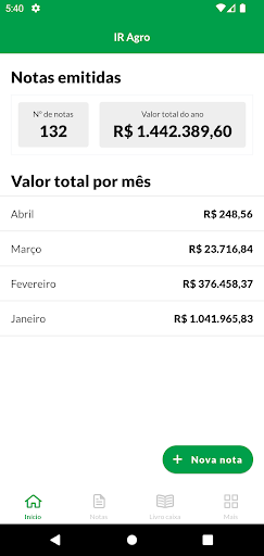 Nota Fiscal IR Agro Screen 3