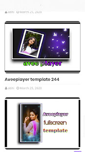 Templates for Avee Player screenshots 1
