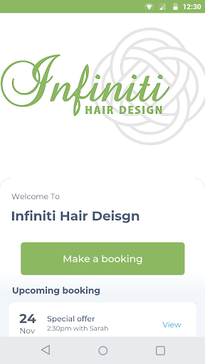 Android application Infiniti Hair Deisgn screenshort