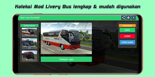 Mod Livery Bus dan Mobil