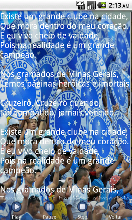 Músicas da Torcida Cruzeiro Screen 3