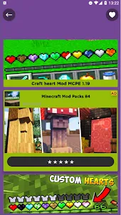 Craft heart Mod for Minecraft