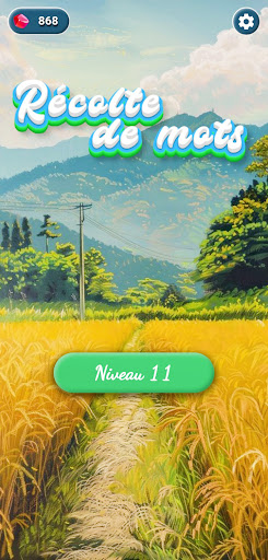 Android application Récolte de mots screenshort