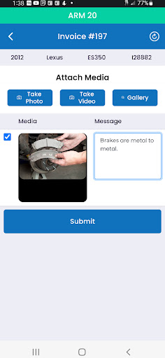 Auto Repair Manager-Media App Screen 3