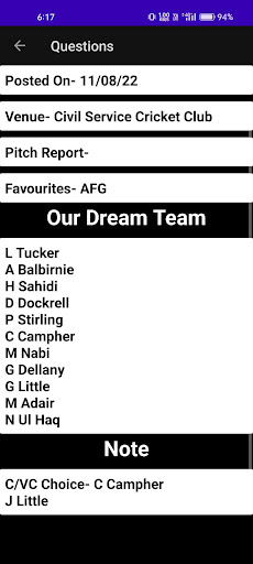 My Dream Team - BGT 2023-24 Screen 2