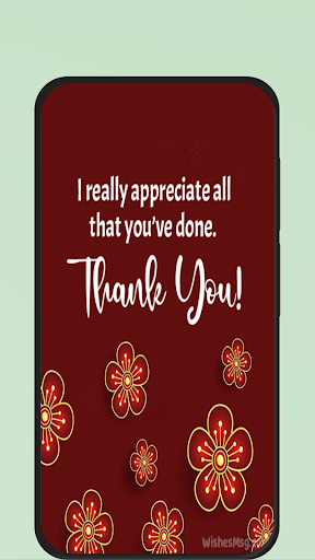 Android application appreciation quotes screenshort
