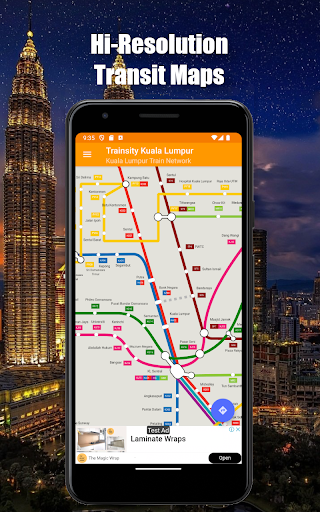 Android application Trainsity Kuala Lumpur LRT KTM screenshort