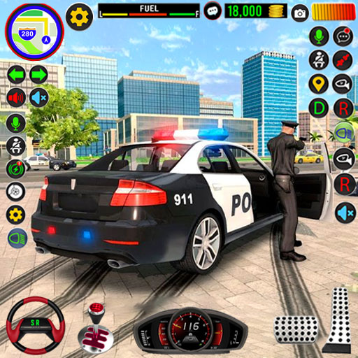 Police Car Chase US Police Car logo