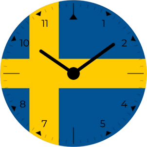 Sweden Analog Watch Face
