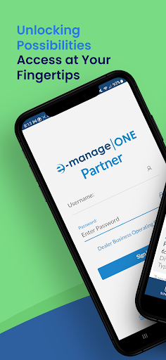 Android application e-manage|ONE Partner screenshort