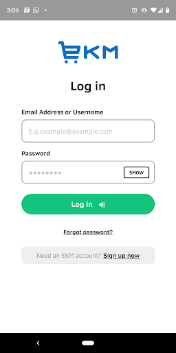 Android application EKM screenshort