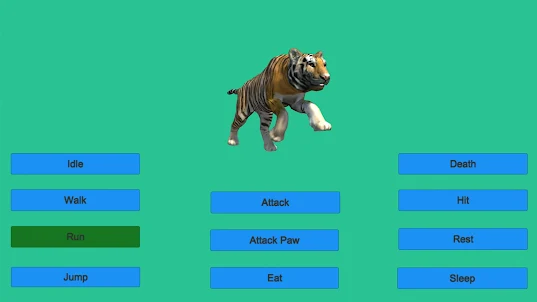 Tiger Animation Game Jump Eat