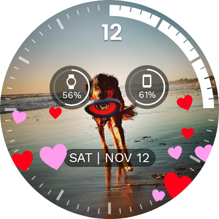 Screenshot of PhotoWear Watch Face