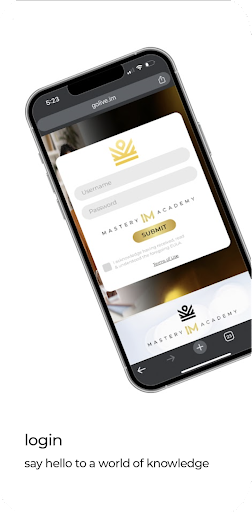 Android application IM Academy screenshort