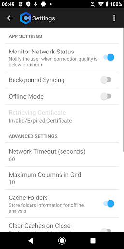 Android application Smart Mobile screenshort