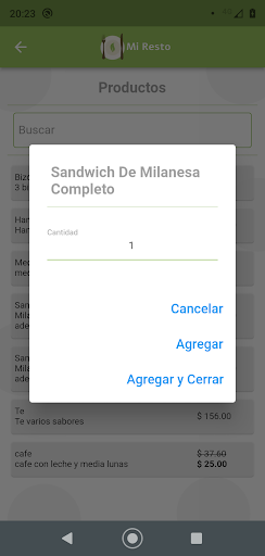 Mi Resto Screen 3