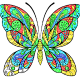 Butterfly Glitter Color by Number: Animal Coloring icon