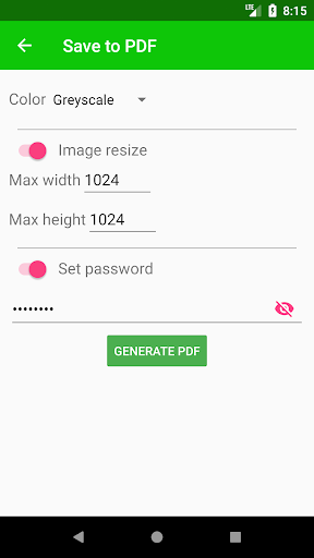 Image to PDF converter Screen 2
