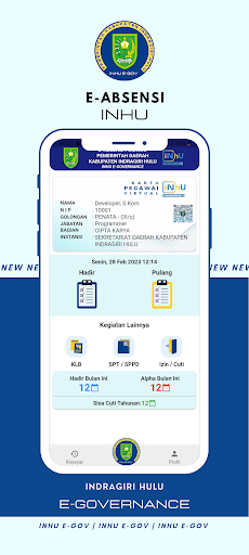 Android application E-Absensi Inhu screenshort