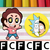 CartoonColoring: Steven, Morty, Titan, Family Park icon