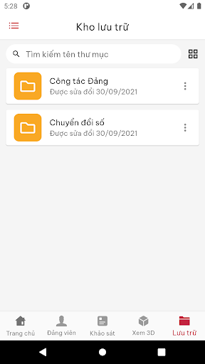 Android application STĐV screenshort