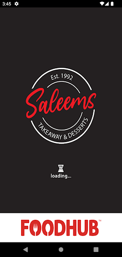 Android application Saleems Takeaway screenshort