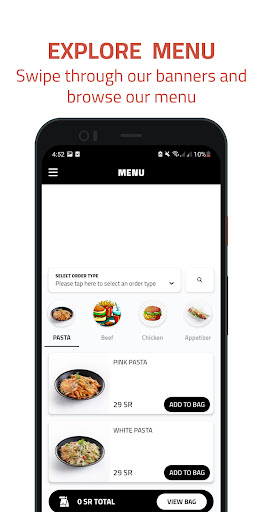 Android application Burger Y9 screenshort