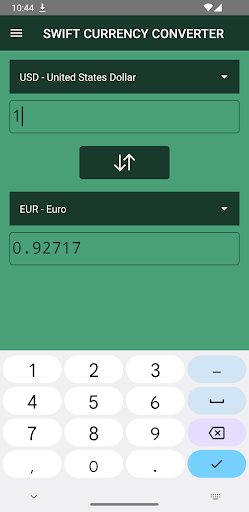Swift Currency Converter Screen 3