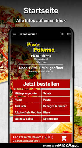 Pizza Palermo Jena Screen 2