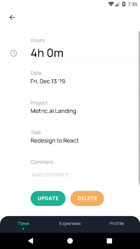 Metric.ai Screen 3