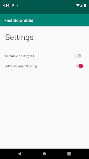 Hash Scrambler Screen 2
