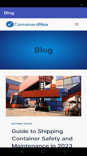 Shipping Containers Guide
